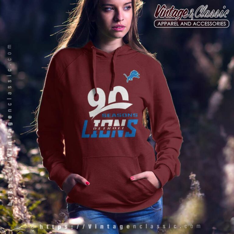 Nfl Detroit Lions 90th Seasons Collection Hoodie Nfl Detroit Lions 90th Seasons Collection Hoodie
