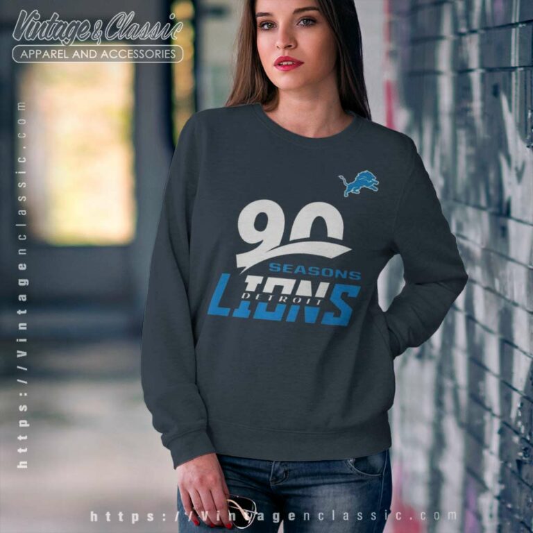 Nfl Detroit Lions 90th Seasons Collection Sweatshirt Nfl Detroit Lions 90th Seasons Collection Sweatshirt