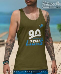 Nfl Detroit Lions 90th Seasons Collection Tank Top Racerback