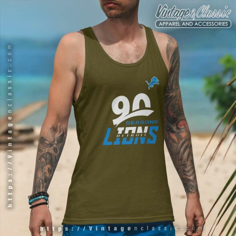 Nfl Detroit Lions 90th Seasons Collection Tank Top Racerback Nfl Detroit Lions 90th Seasons Collection Tank Top Racerback