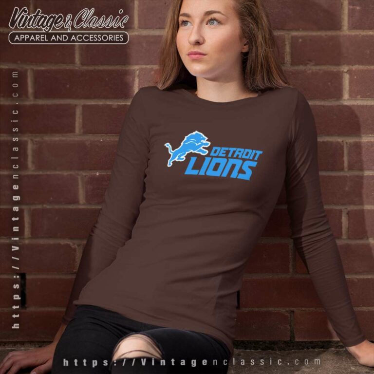 Nfl Detroit Lions Alternate Logo National Football League Long Sleeve Tee Nfl Detroit Lions Alternate Logo National Football League Long Sleeve Tee