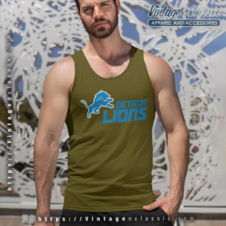 Nfl Detroit Lions Alternate Logo National Football League Tank Top Racerback Nfl Detroit Lions Alternate Logo National Football League Tank Top Racerback