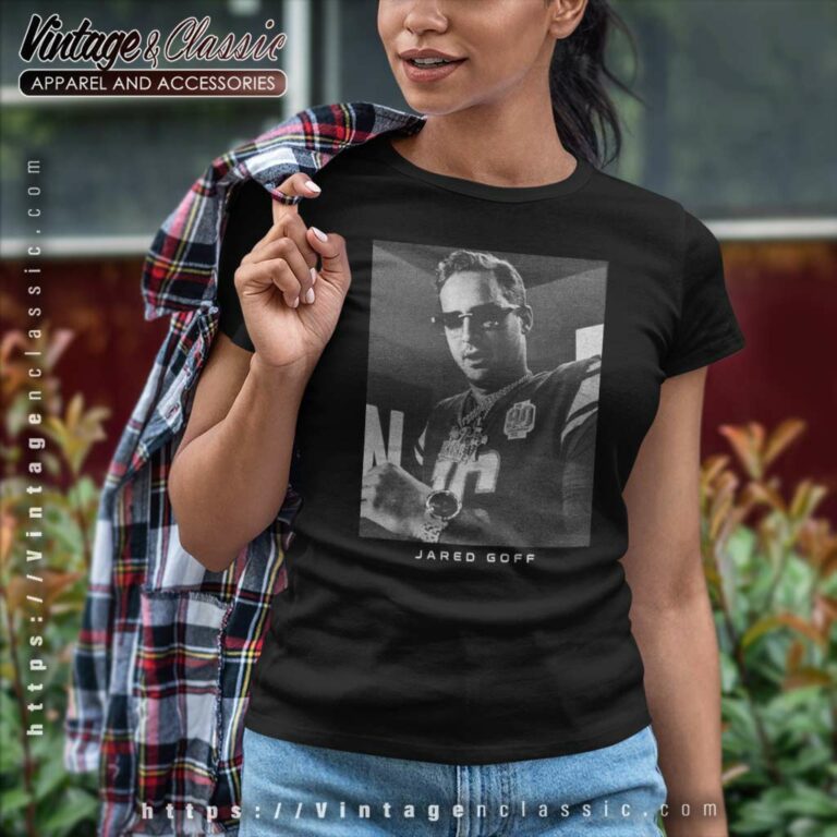 Nfl Detroit Lions Jared Goff Majestic Threads Women TShirt Nfl Detroit Lions Jared Goff Majestic Threads Women TShirt