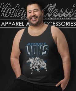 Nfl Detroit Lions Junk Food Marvel Tank Top Racerback