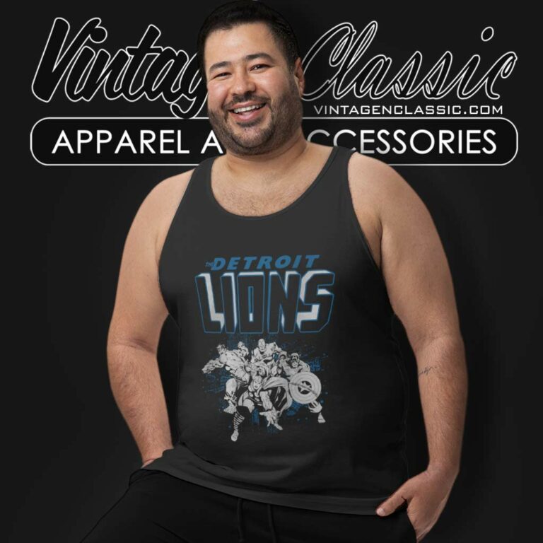 Nfl Detroit Lions Junk Food Marvel Tank Top Racerback Nfl Detroit Lions Junk Food Marvel Tank Top Racerback