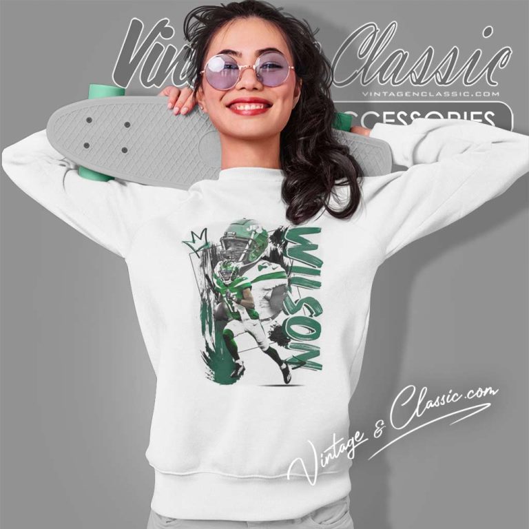 Nfl Garrett Wilson New York Jets Number 17 Sweatshirt Nfl Garrett Wilson New York Jets Number 17 Sweatshirt