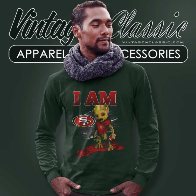 Nfl Groot Shirt I Am San Francisco 49ers Long Sleeve Tee Nfl Groot Shirt I Am San Francisco 49ers Long Sleeve Tee