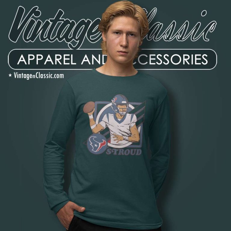 Nfl Houston Texans Cj Stroud Draft Long Sleeve Tee Nfl Houston Texans Cj Stroud Draft Long Sleeve Tee