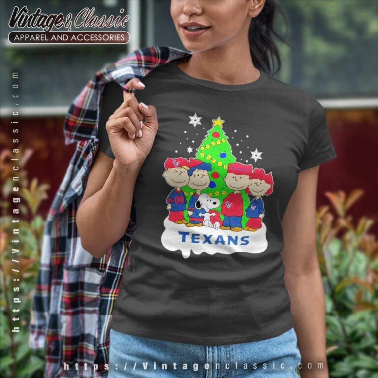 Nfl Houston Texans Snoopy The Peanuts Christmas Women TShirt Nfl Houston Texans Snoopy The Peanuts Christmas Women TShirt