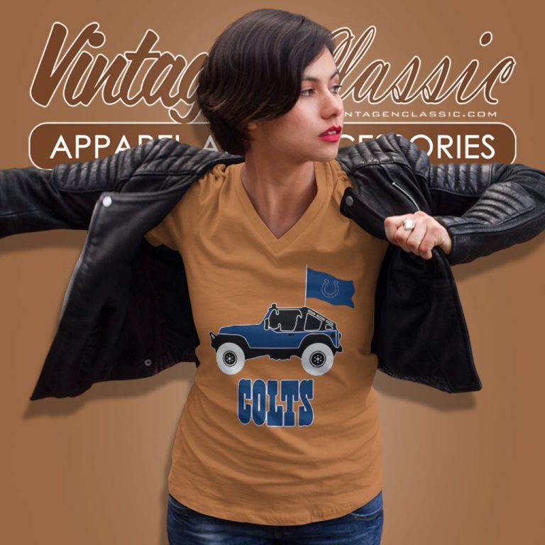 Nfl Indianapolis Colts Jeep V Neck TShirt Nfl Indianapolis Colts Jeep V Neck TShirt