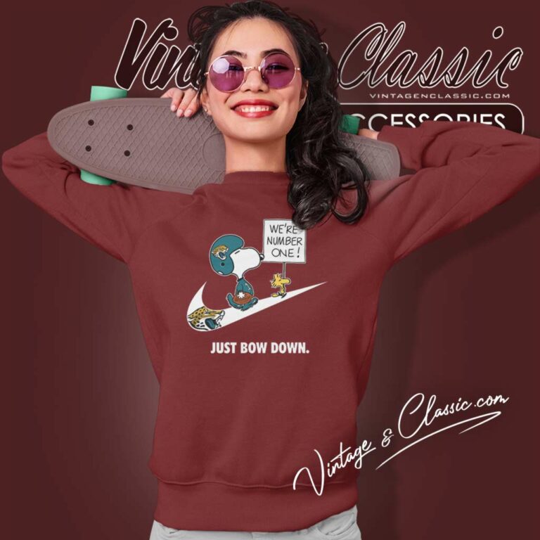 Nfl Jaguars Snoopy Are Number One Shirt Nike Just Bow Down Sweatshirt Nfl Jaguars Snoopy Are Number One Shirt Nike Just Bow Down Sweatshirt