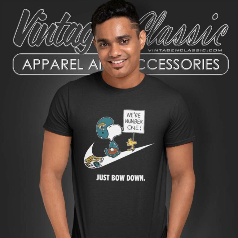 Nfl Jaguars Snoopy Are Number One Shirt Nike Just Bow Down T Shirt Nfl Jaguars Snoopy Are Number One Shirt Nike Just Bow Down T Shirt