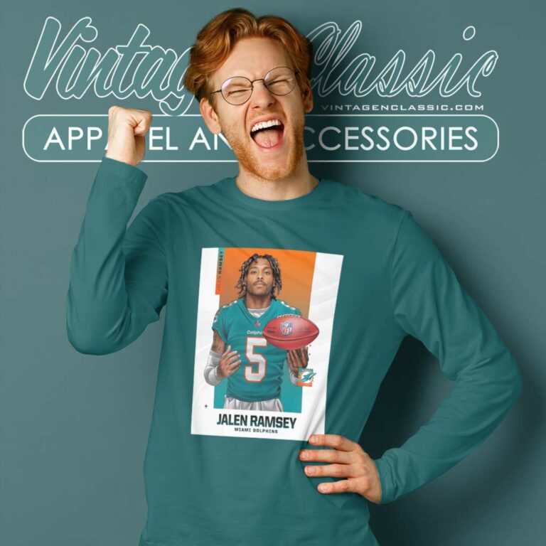 Nfl Jalen Ramsey Miami Dolphins Long Sleeve Tee Nfl Jalen Ramsey Miami Dolphins Long Sleeve Tee