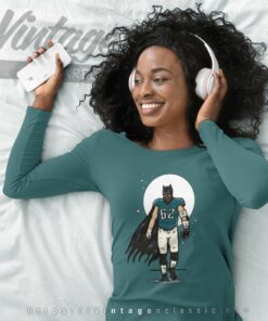 Nfl Jason Kelce Fat Batman Cartoon Long Sleeve Tee