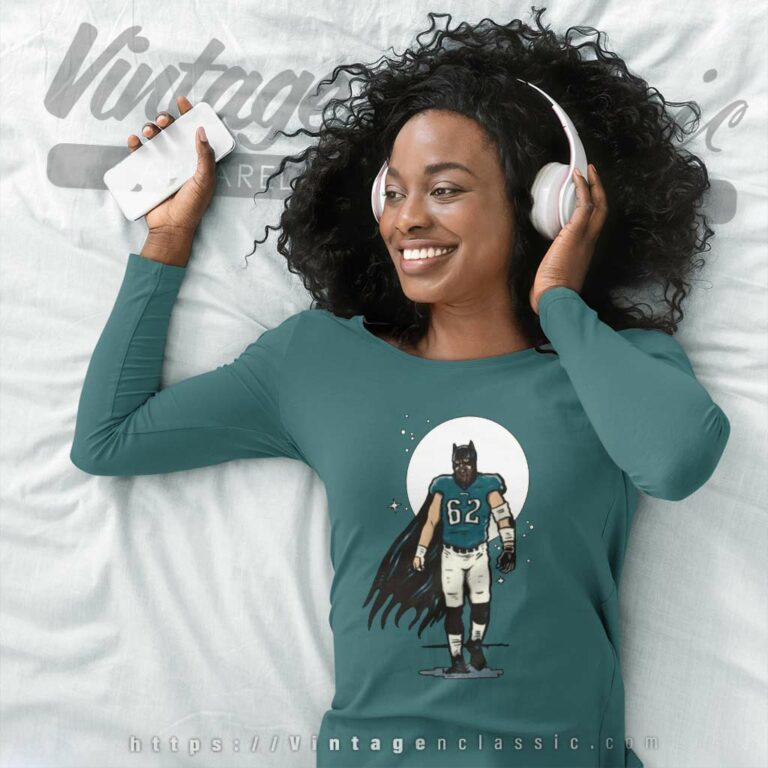 Nfl Jason Kelce Fat Batman Cartoon Long Sleeve Tee Nfl Jason Kelce Fat Batman Cartoon Long Sleeve Tee