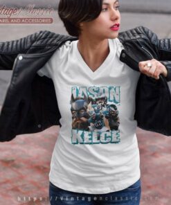 Nfl Jason Kelce Philadelphia Eagles 90s Center Homage V Neck TShirt