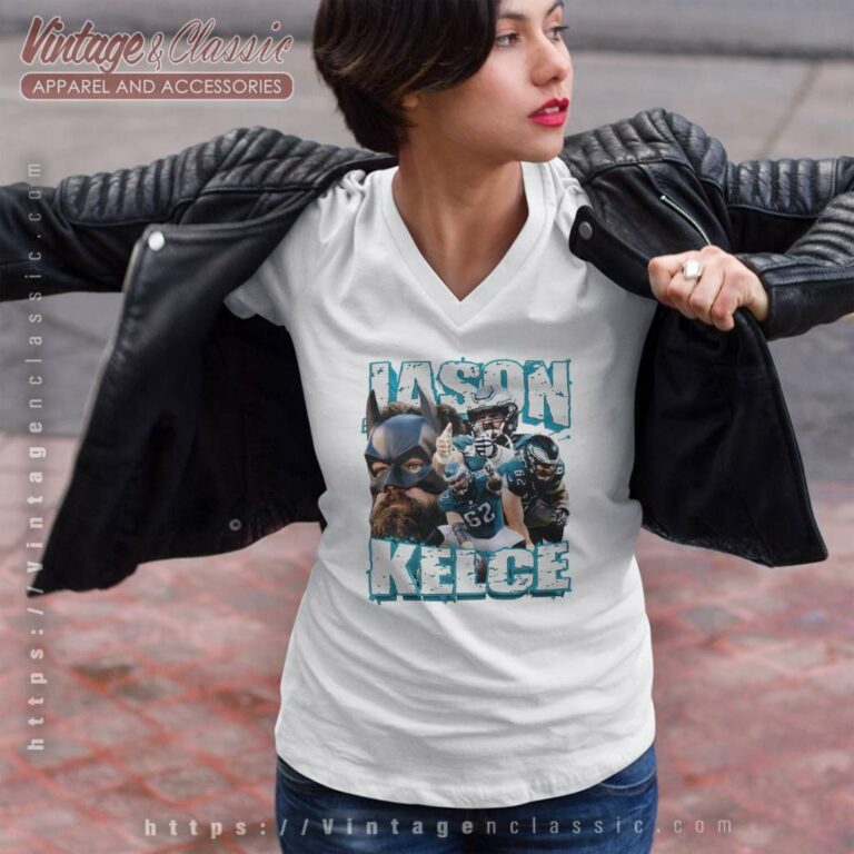 Nfl Jason Kelce Philadelphia Eagles 90s Center Homage V Neck TShirt Nfl Jason Kelce Philadelphia Eagles 90s Center Homage V Neck TShirt