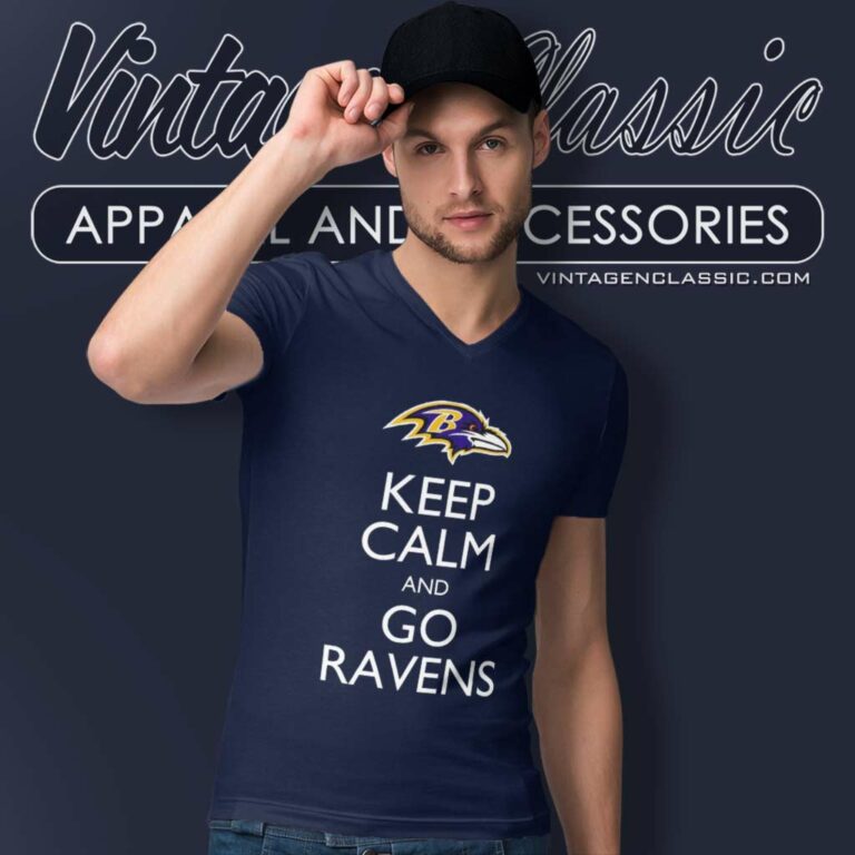 Nfl Keep Calm And Go Baltimore Ravens V Neck TShirt Nfl Keep Calm And Go Baltimore Ravens V Neck TShirt