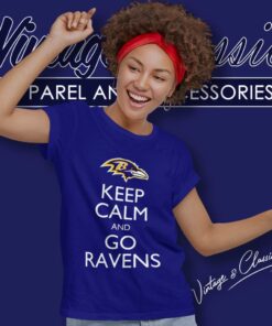 Nfl Keep Calm And Go Baltimore Ravens Women TShirt