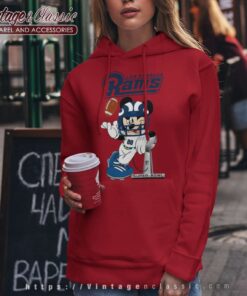 Nfl Los Angeles Rams Mickey Mouse Disney Super Bowl Football Hoodie