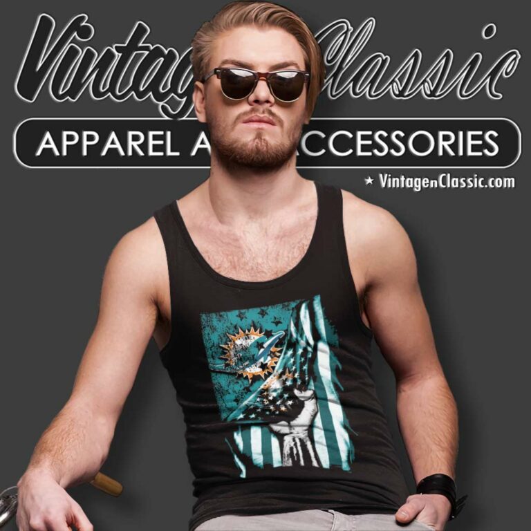 Nfl Miami Dolphins Flag Tank Top Racerback Nfl Miami Dolphins Flag Tank Top Racerback