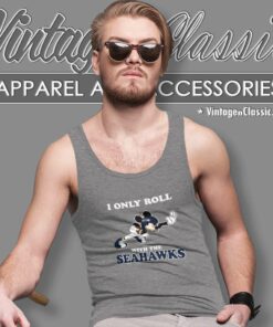 Nfl Mickey Mouse Shirt I Only Roll With Seattle Seahawks Tank Top Racerback
