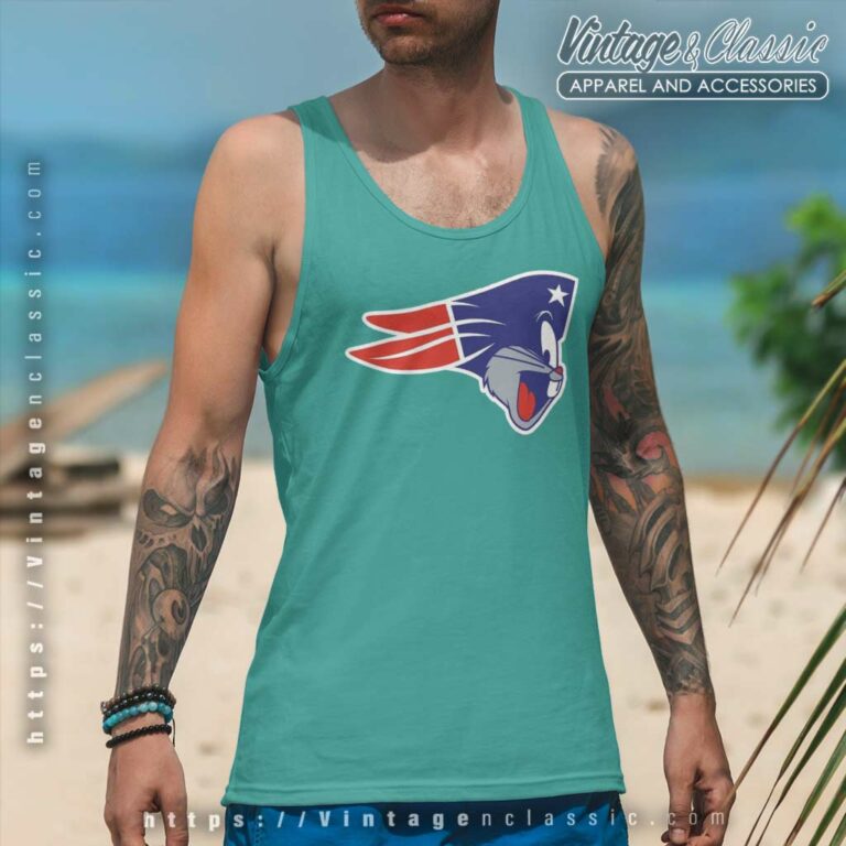Nfl New England Patriots Bugs Bunny Tank Top Racerback Nfl New England Patriots Bugs Bunny Tank Top Racerback
