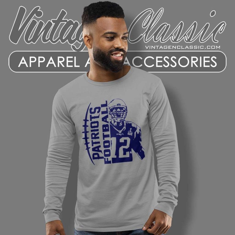 Nfl New England Patriots Football Long Sleeve Tee Nfl New England Patriots Football Long Sleeve Tee