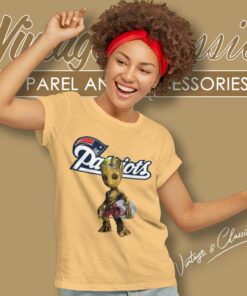 Nfl New England Patriots Groot Marvel Women TShirt