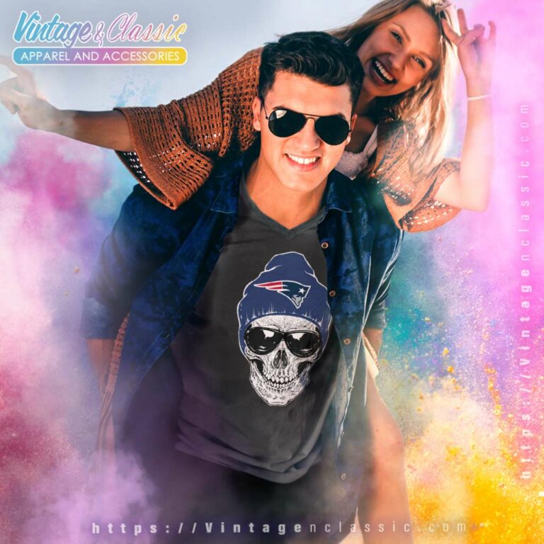 Nfl New England Patriots Skull Halloween V Neck TShirt Nfl New England Patriots Skull Halloween V Neck TShirt