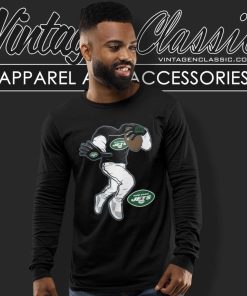 Nfl New York Jets Stiff Arm Green Long Sleeve Tee
