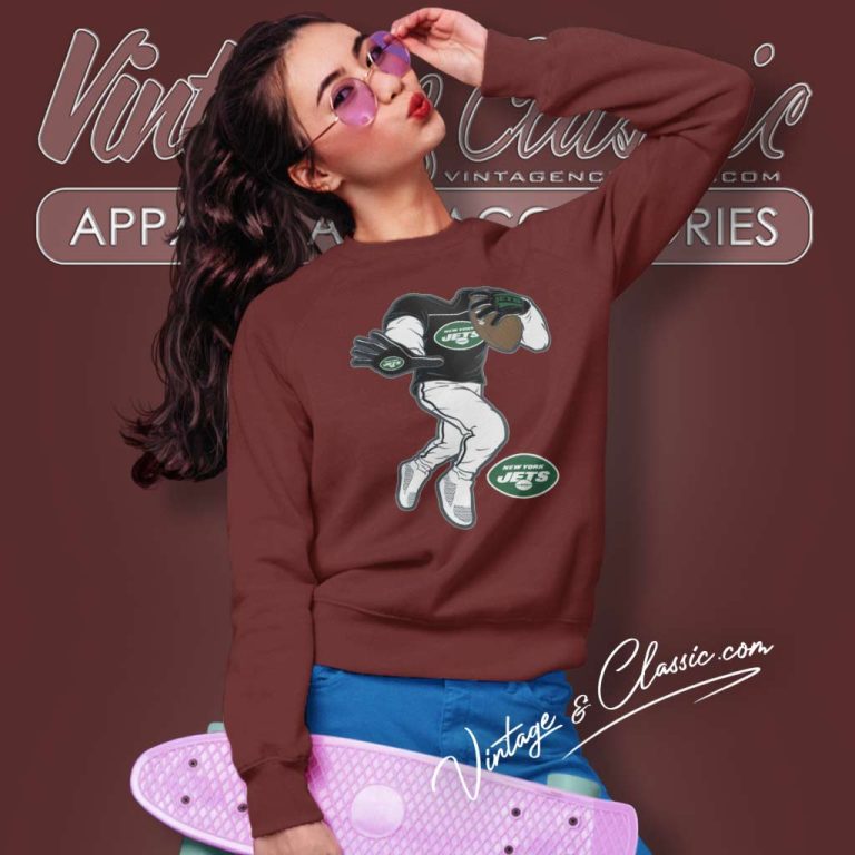 Nfl New York Jets Stiff Arm Green Sweatshirt Nfl New York Jets Stiff Arm Green Sweatshirt