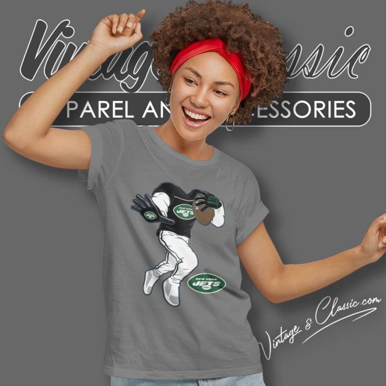 Nfl New York Jets Stiff Arm Green Women TShirt Nfl New York Jets Stiff Arm Green Women TShirt