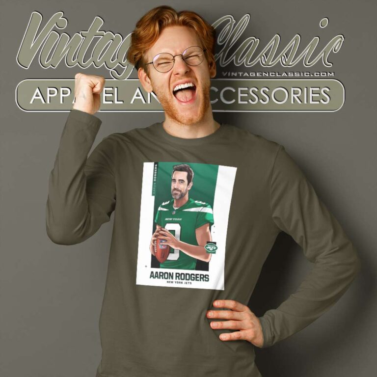 Nfl New York Jets Welcome To Aaron Rodgers Long Sleeve Tee Nfl New York Jets Welcome To Aaron Rodgers Long Sleeve Tee