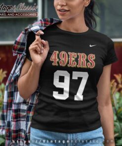 Nfl Nick Bosa 97 San Francisco 49ers Nike Logo Shirt 5 Nfl Nick Bosa 97 San Francisco 49ers Nike Logo Women TShirt