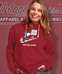 Nfl Patriots Snoopy Are Number One Shirt Nike Just Bow Down Hoodie
