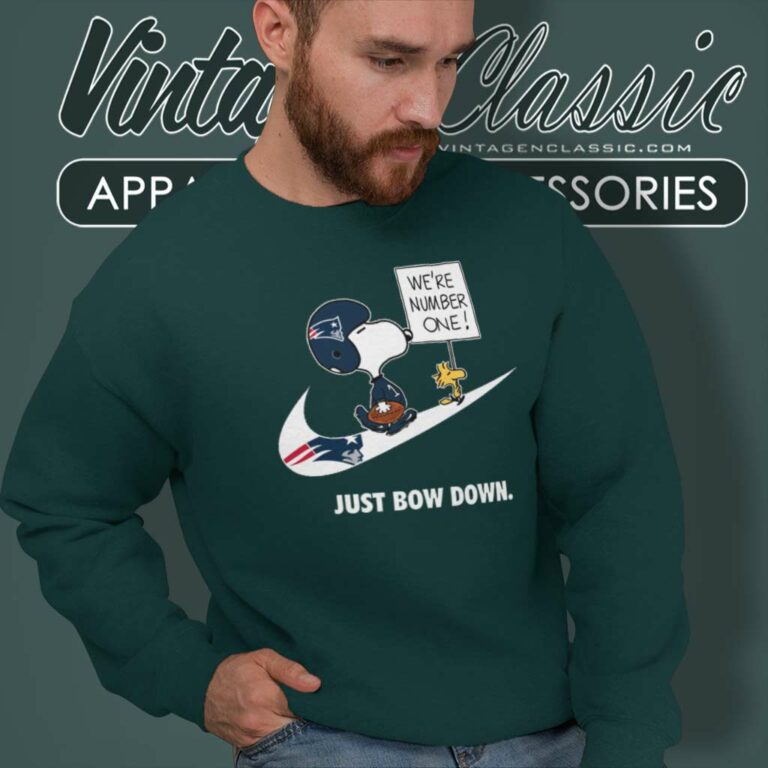 Nfl Patriots Snoopy Are Number One Shirt Nike Just Bow Down Sweatshirt Nfl Patriots Snoopy Are Number One Shirt Nike Just Bow Down Sweatshirt