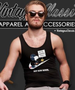 Nfl Patriots Snoopy Are Number One Shirt Nike Just Bow Down Tank Top Racerback
