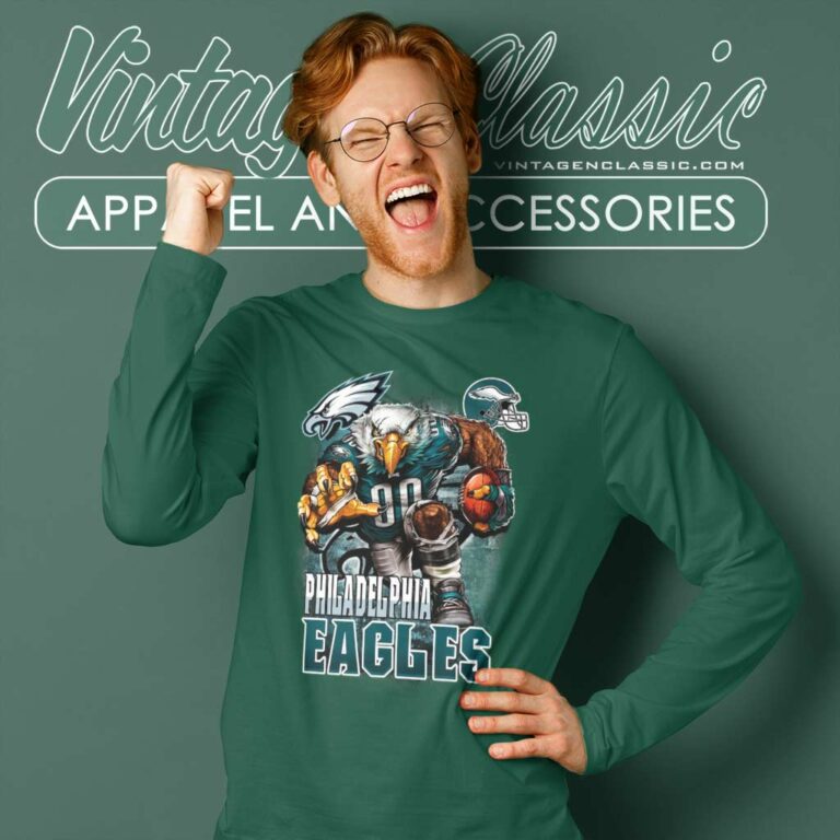 Nfl Philadelphia Eagles Football Eagle Eagle Claw American Soccer Ball Long Sleeve Tee Nfl Philadelphia Eagles Football Eagle Eagle Claw American Soccer Ball Long Sleeve Tee