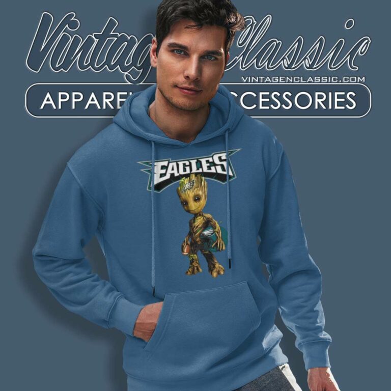 Nfl Philadelphia Eagles Groot Marvel Hoodie Nfl Philadelphia Eagles Groot Marvel Hoodie