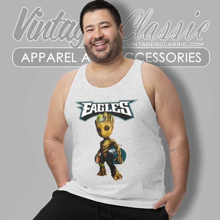 Nfl Philadelphia Eagles Groot Marvel Tank Top Racerback Nfl Philadelphia Eagles Groot Marvel Tank Top Racerback