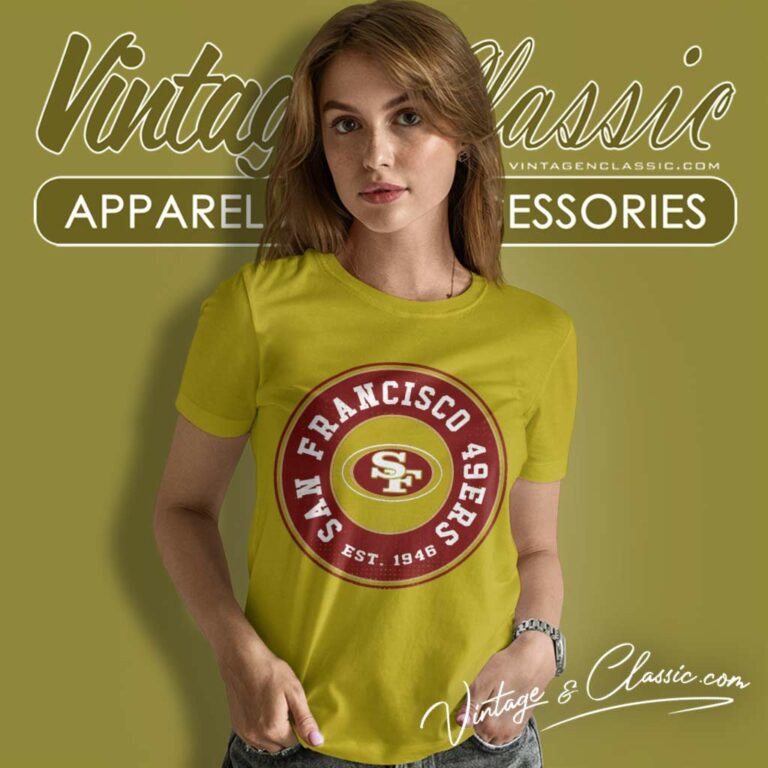 Nfl San Francisco 49ers Logo Women TShirt Nfl San Francisco 49ers Logo Women TShirt