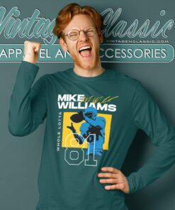 Nfl Signature Mike Williams Shirt Rip Former Buccaneers Bills Long Sleeve Tee