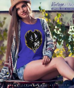 Nfl Team Baltimore Ravens Logo Women TShirt