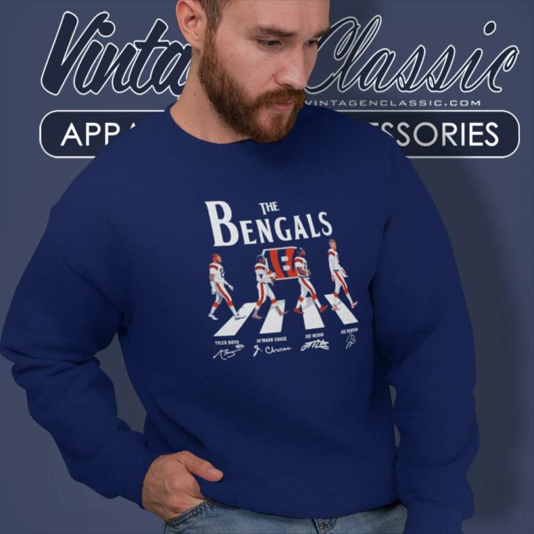 Nfl The Bengals Abbey Road Signatures Sweatshirt Nfl The Bengals Abbey Road Signatures Sweatshirt