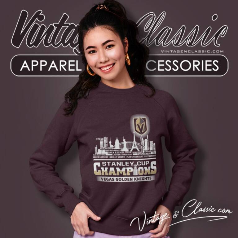 Nhl 2023 Stanley Cup Champions Vegas Golden Knights Name Team Skyline Sweatshirt Nhl 2023 Stanley Cup Champions Vegas Golden Knights Name Team Skyline Sweatshirt