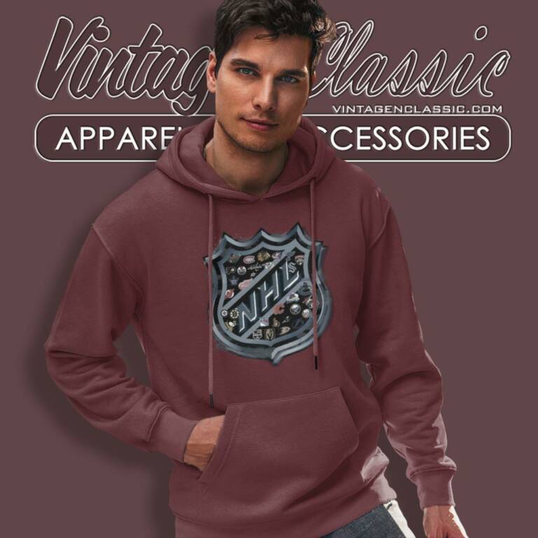 Nhl 31 Teams Black Logos Hockey Vegas Golden Knights Shield Boy Hoodie Nhl 31 Teams Black Logos Hockey Vegas Golden Knights Shield Boy Hoodie