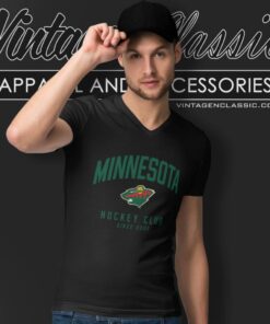 Nhl Big Tall Graphic Minnesota Wild V Neck TShirt