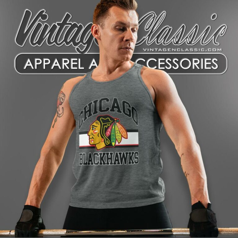Nhl Chicago Blackhawks Big Logo Tank Top Racerback Nhl Chicago Blackhawks Big Logo Tank Top Racerback