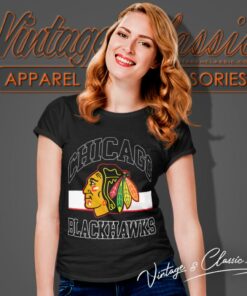 Nhl Chicago Blackhawks Big Logo Women T Shirt